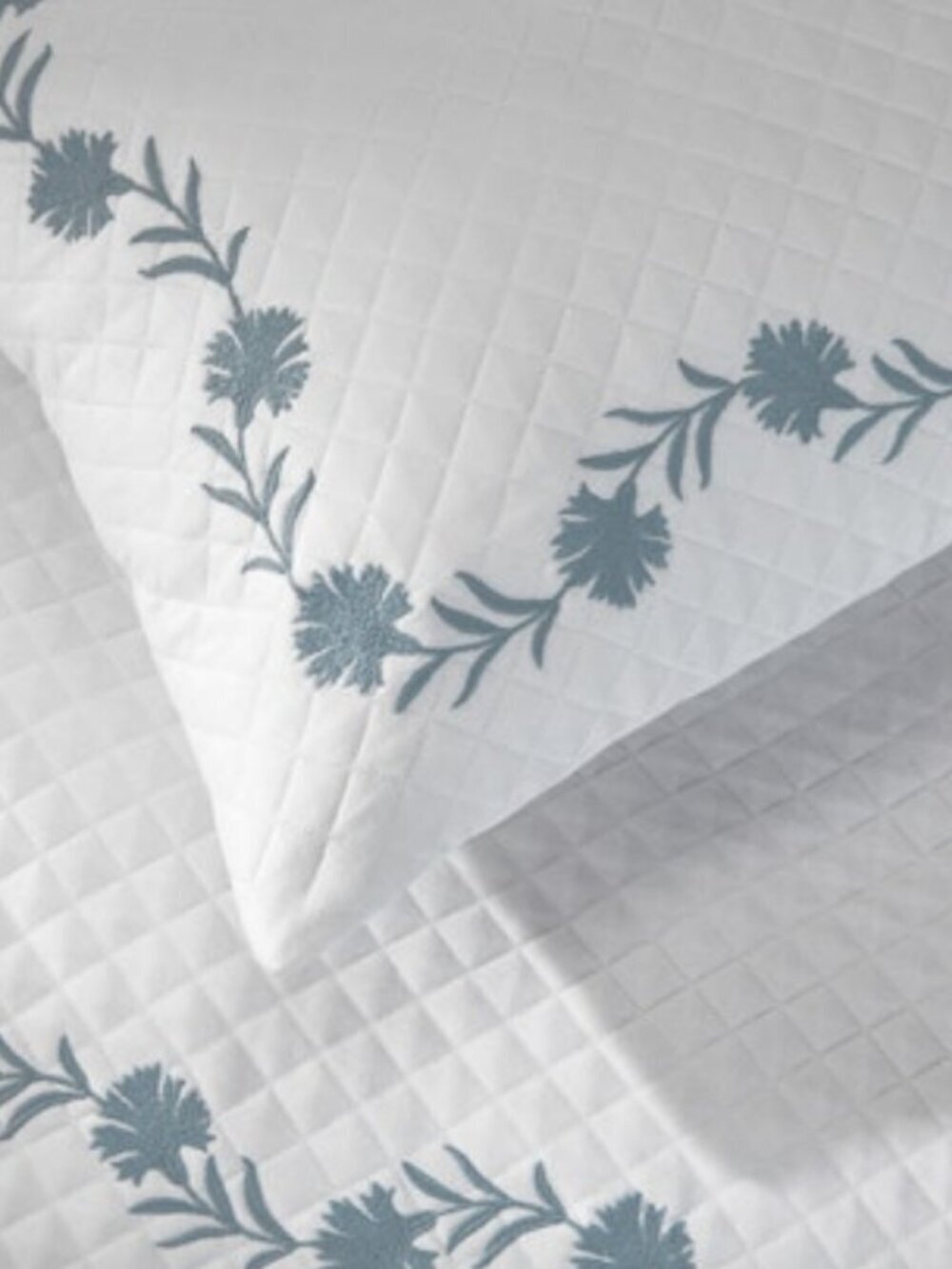 Matouk Daphne Matelassé King Sham in Hazy Blue